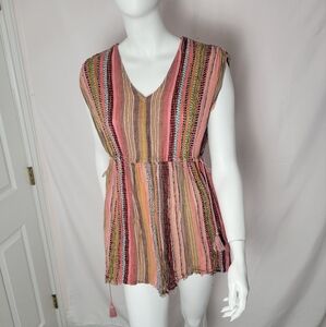 VINTAGE Striped Multicolor Women's Top